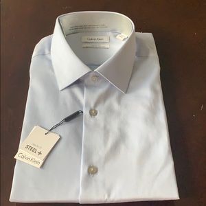 Never Worn Blue Calvin Klein Button Down